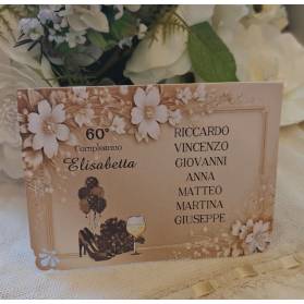 SEGNATAVOLO COMPLEANNO ADULTI CON NOMI INVITATI