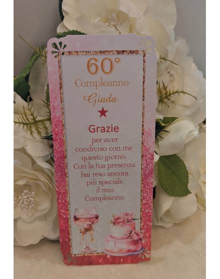 SEGNAPOSTO compleanno adulti