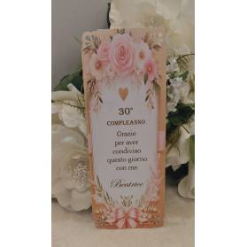 SEGNAPOSTO 60 ANNI DONNA ANGOLI TRAFORATI