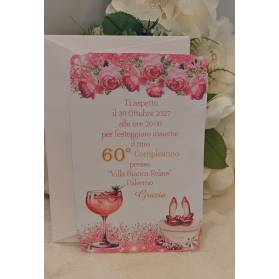 INVITO 60 ANNI DONNA CON ANGOLI TRAFORATI