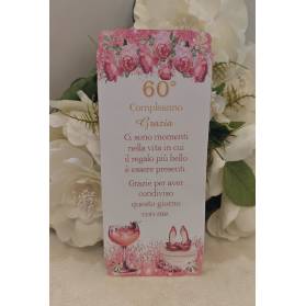 SEGNAPOSTO 60 ANNI DONNA ANGOLI TRAFORATI
