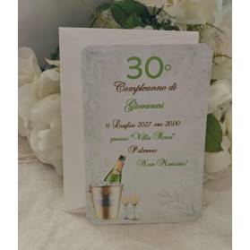 INVITO 30 ANNI UOMO CON BUSTA
