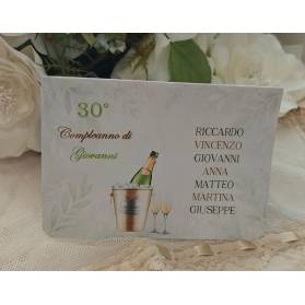 SEGNATAVOLO COMPLEANNO ADULTI CON NOMI INVITATI
