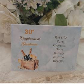 SEGNATAVOLO COMPLEANNO ADULTI CON NOMI INVITATI