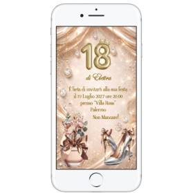 INVITO DIGITALE 18 ANNI RAGAZZA PRONTO IN 4 ORE