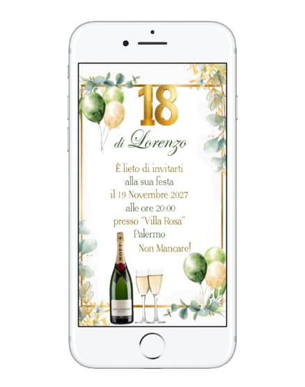 INVITO DIGITALE 18 ANNI