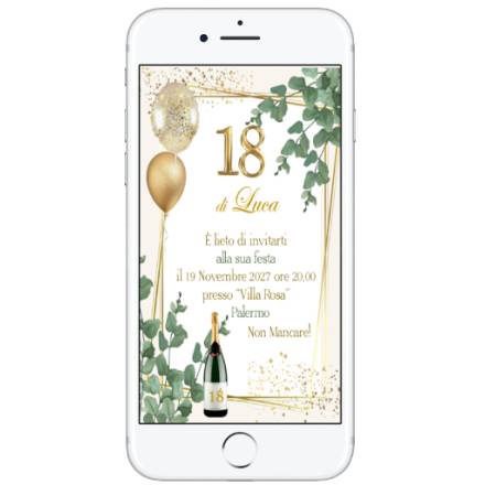 INVITO DIGITALE 18 ANNI
