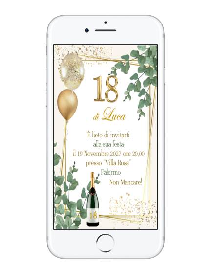 INVITO DIGITALE 18 ANNI