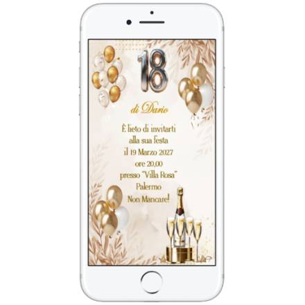 INVITO DIGITALE 18 ANNI