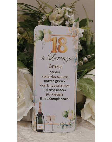 SEGNAPOSTO 18 anni