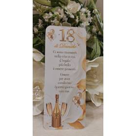 SEGNAPOSTO 18 ANNI RAGAZZO ORO