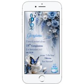 INVITO DIGITALE 18 ANNI RAGAZZA PRONTO IN 4 ORE