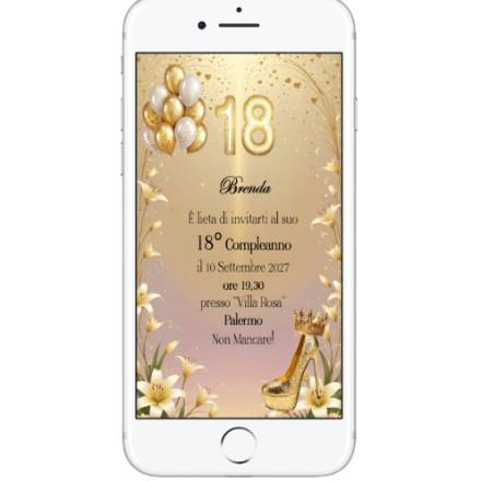 INVITO DIGITALE 18 ANNI
