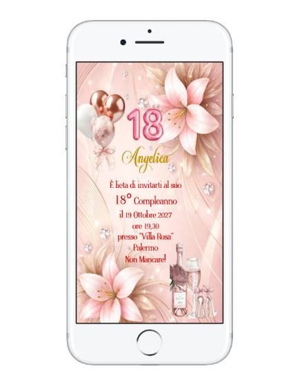 INVITO DIGITALE 18 ANNI