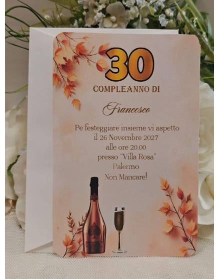 INVITO COMPLEANNO ADULTI