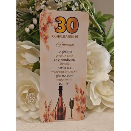 SEGNAPOSTO compleanno adulti