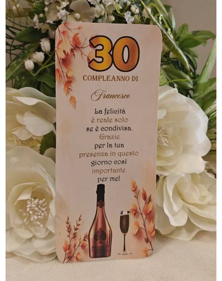 SEGNAPOSTO compleanno adulti