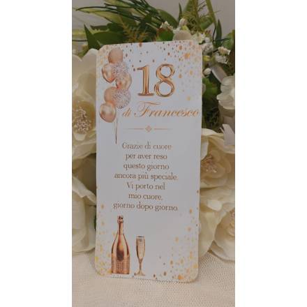 SEGNAPOSTO 18 anni