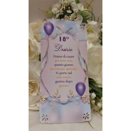 SEGNAPOSTO 18 anni