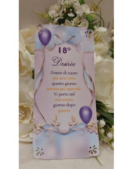 SEGNAPOSTO 18 anni