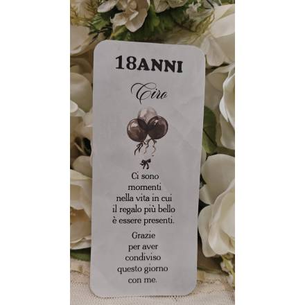SEGNAPOSTO 18 anni