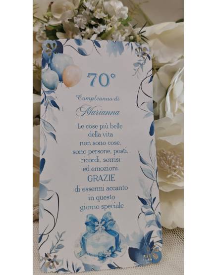 SEGNAPOSTO compleanno adulti
