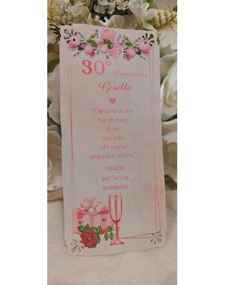 SEGNAPOSTO compleanno adulti