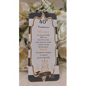SEGNAPOSTO 40 ANNI UOMO