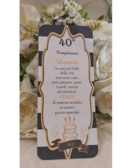 SEGNAPOSTO compleanno adulti