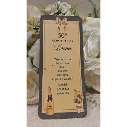 SEGNAPOSTO compleanno adulti