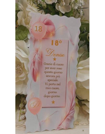 SEGNAPOSTO compleanno adulti