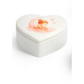 BOMBONIERA CUORE CON BALLERINA E CONFETTI