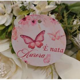 TAG NASCITA FARFALLE