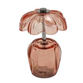 BOMBONIERA LAMPADA FIORE IN VETRO CON CONFEZIONE