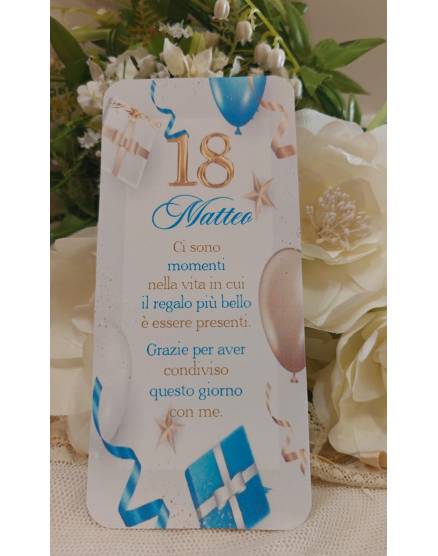 SEGNAPOSTO 18 anni