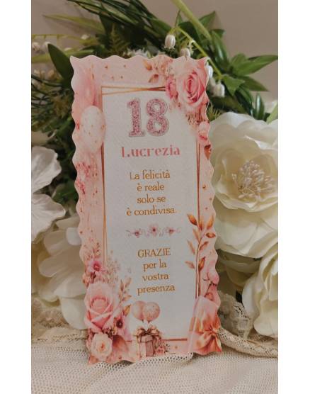 SEGNAPOSTO compleanno adulti