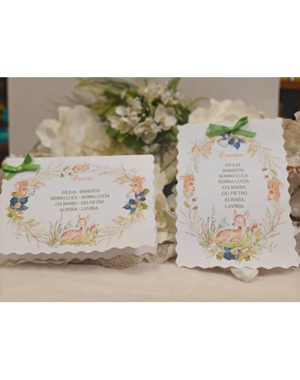 SET CARTONCINO TABLEAU E SEGNATAVOLO