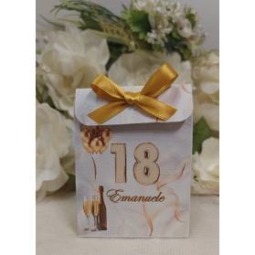 SCATOLINA 18 ANNI CON NOME CON CONFETTI