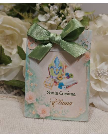 SCATOLINA PORTACONFETTI CRESIMA