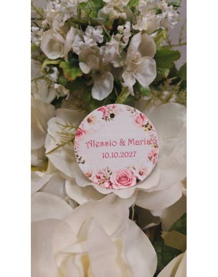 TAG MATRIMONIO CON FIORI