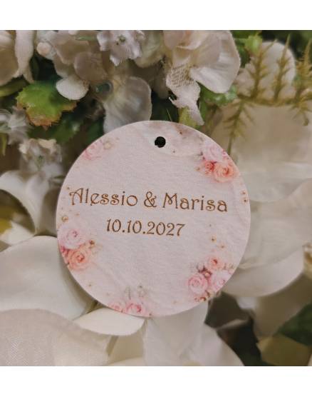 TAG MATRIMONIO CON FIORI