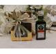 BOMBONIERA 50 ANNI LIQUORE MIGNON BOX VETRINA ORO
