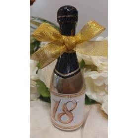 BOMBONIERA SANTERO GOLD CON IL NOME 20 ML CON CONFETTI