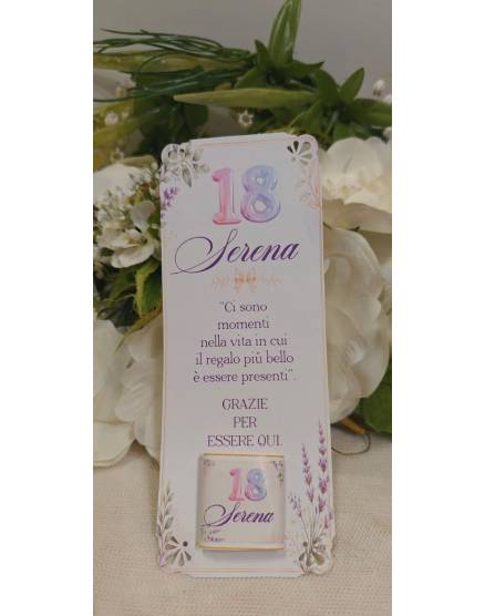 SEGNAPOSTO 18 ANNI CIOCCOLATINO