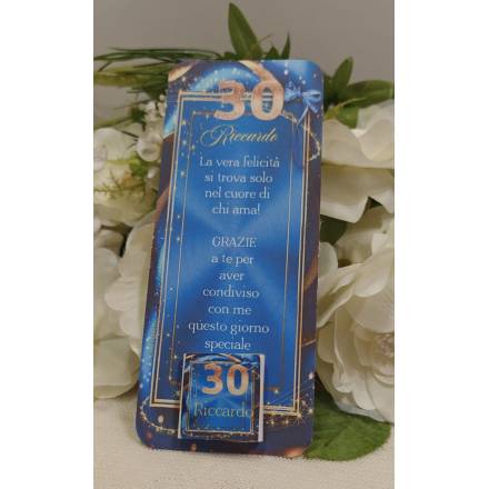 SEGNAPOSTO compleanno adulti