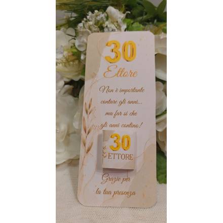SEGNAPOSTO compleanno adulti