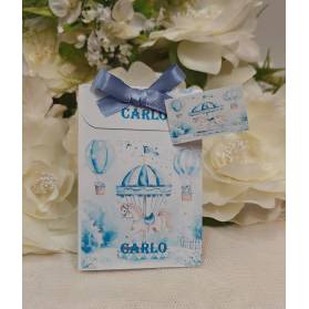 SCATOLINA NASCITA PERSONALIZZATA GIOSTRINA CON CONFETTI