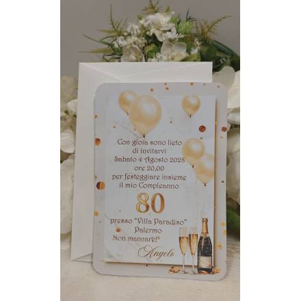 INVITO COMPLEANNO ADULTI