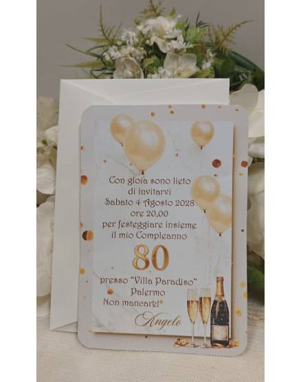 INVITO COMPLEANNO ADULTI