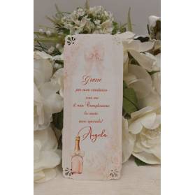SEGNAPOSTO 80 ANNI DONNA CON ANGOLI TRAFORATI